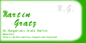 martin gratz business card